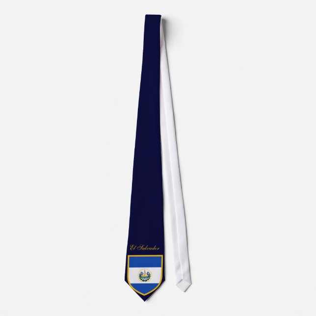 Beautiful El Salvador Flag Tie (Front)