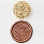Beautiful Elegant Blossoming Rose Flower Embosser Wax Seal Stamp (Stamped)