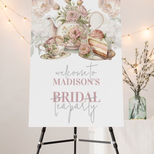 Beautiful elegant Bridal Tea Party Foam Board