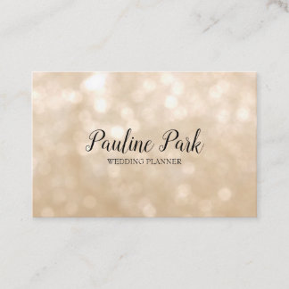 Beautiful elegant business card with bokeh