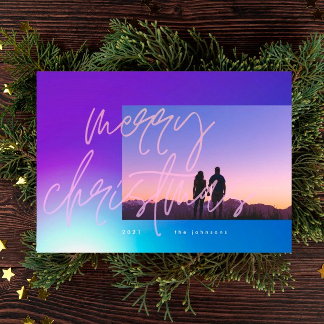 Beautiful Elegant Christmas Gradient Holiday Card (Creator Uploaded)