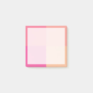 Beautiful elegant colorful geometric combination post-it notes