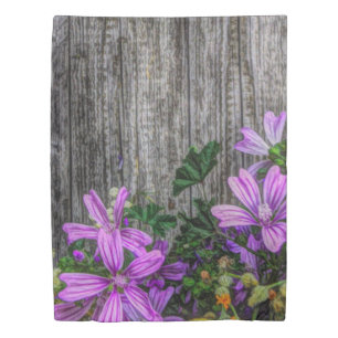 Beautiful Elegant Colorful Wild Flowers Duvet Cover