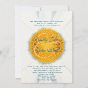 Beautiful Elegant Daisy Wedding Invitation