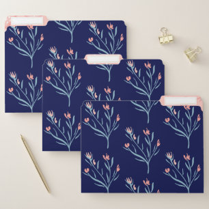 Beautiful Elegant Floral Ornate Branch Pattern File Folder