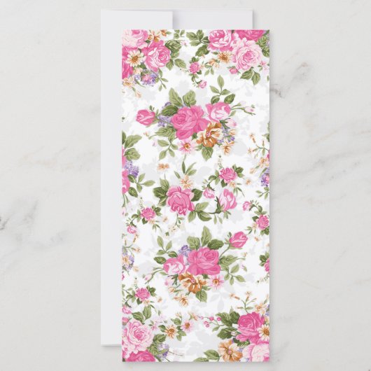 Beautiful elegant girly vintage roses flowers (Back)