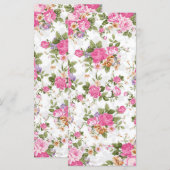 Beautiful elegant girly vintage roses flowers (Front/Back)