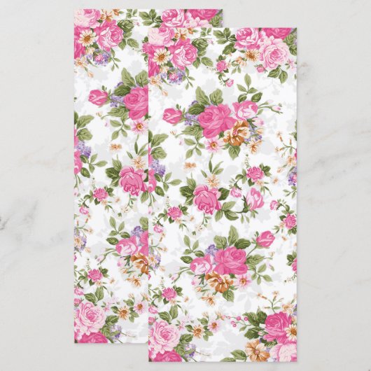 Beautiful elegant girly vintage roses flowers (Front/Back)