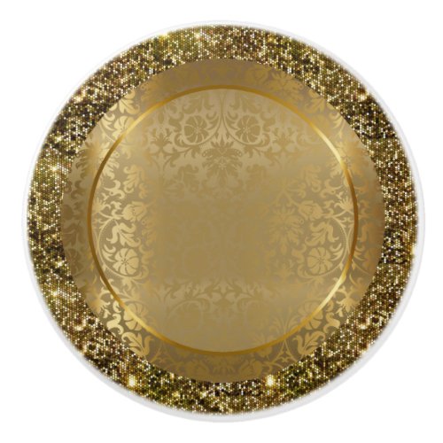 Beautiful Elegant Gold Design Ceramic Knob