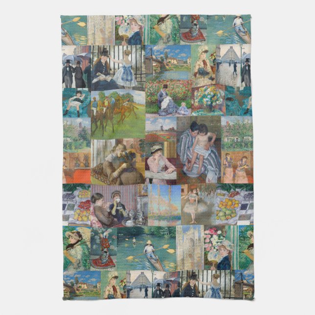 Beautiful Elegant Impressionist Art Kitchen Towel (Vertical)