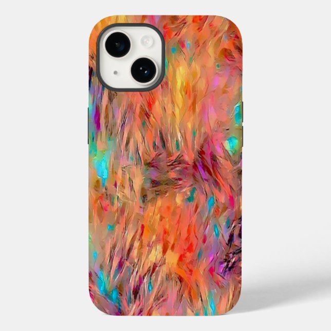 Beautiful Elegant Jewel Tones Seamless Pattern Case-Mate iPhone Case (Back)