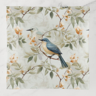 Beautiful Elegant Serving Tray Birds Design