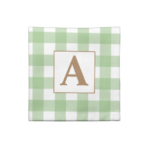 Beautiful elegant stylish initial scottish green cloth napkin