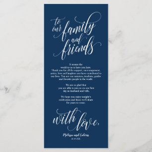 Beautiful Elegant Thank You Place Setting Card