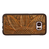 Beautiful Elegant Wooden Sunflower Print Wood Samsung Galaxy S7 Edge Case (Back (horizontal))