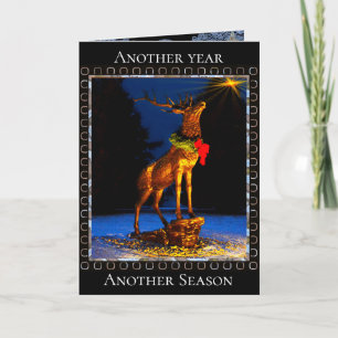 Beautiful Elk Christmas Thyme Holiday Card