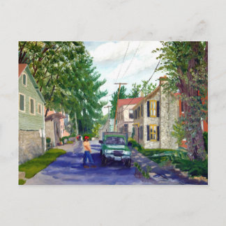 Beautiful Elsah Illinois Street Scene Postcard