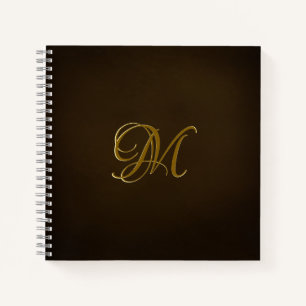 Beautiful Embossed Monogram Faux Antique Notebook