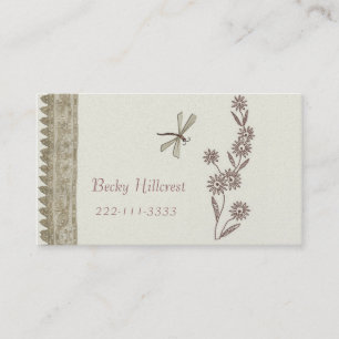 Beautiful embroidery look Business Card Template