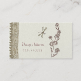 Beautiful embroidery look Business Card Template
