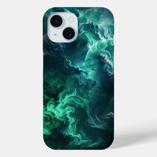Beautiful Emerald Energy Seamless iPhone 15 Case