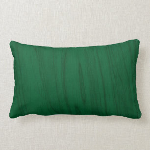 Beautiful Emerald Green Wood Texture Lumbar Pillow