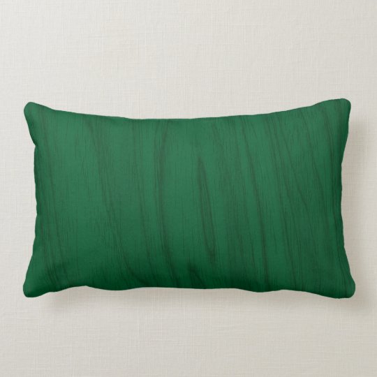 Beautiful Emerald Green Wood Texture Lumbar Pillow