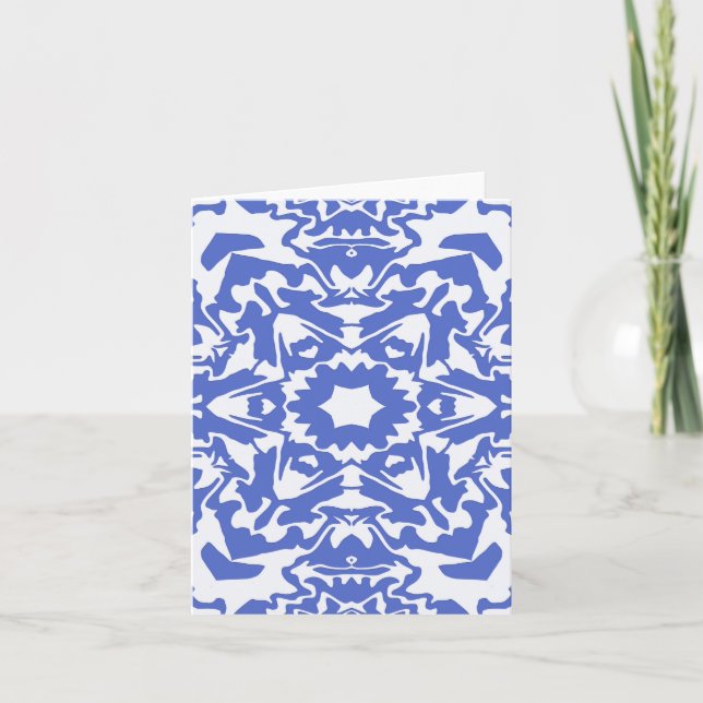 Beautiful en Bleu.... Card (Front)