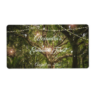 Beautiful, Enchanted Forest, Fairies, Sweet 16, Label