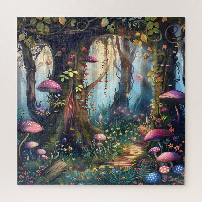 Beautiful Enchanted Forest Jigsaw Puzzle (Vertical)