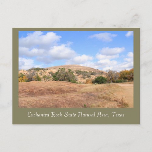 Beautiful Enchanted Rock State Natural Area Postcard