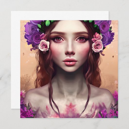 Beautiful Enchantress Fantasy AI Art (Front/Back)