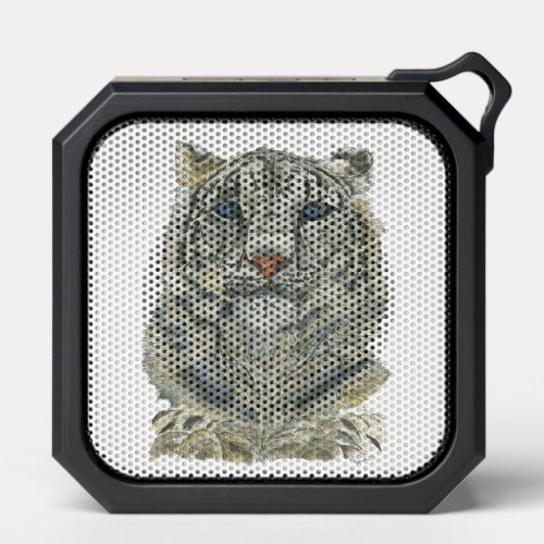 Beautiful Endangered Snow Leopard Artwork Bluetooth Speaker