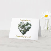Beautiful Engagement, Folded Greeting Card