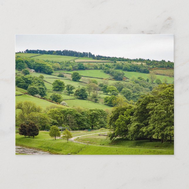 Beautiful English Landscape Yorkshire Dales Postcard (Front)