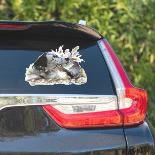 Beautiful English Setter with Pheasant , Art Sticker