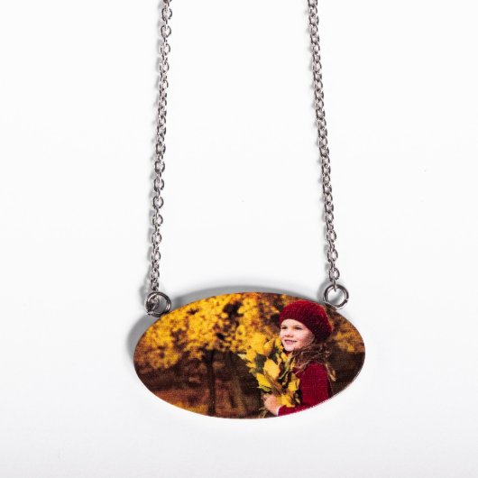 Beautiful Engraved Name Stainless Steel Pendant (Back)