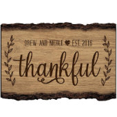 Beautiful Engraved Wooden Housewarming Family Sign (Lifestyle)