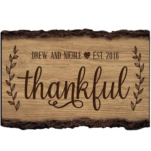 Beautiful Engraved Wooden Housewarming Family Sign (Lifestyle)