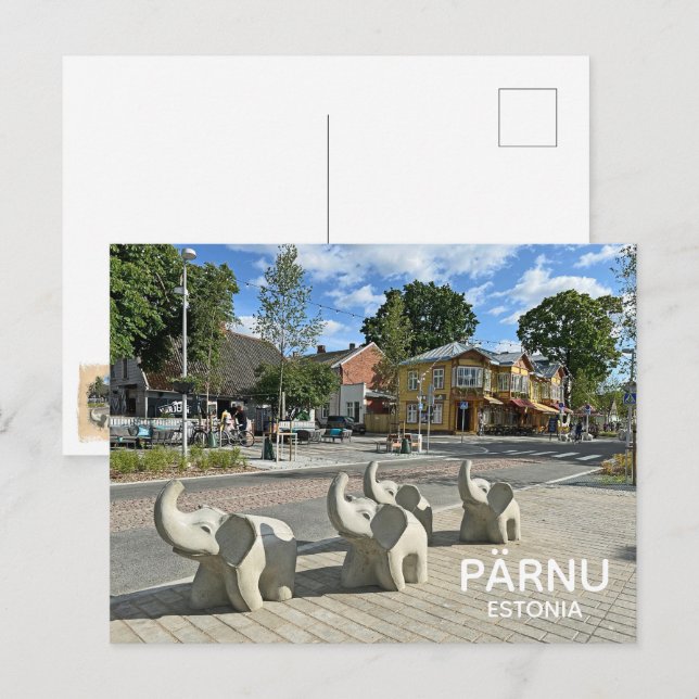 Beautiful Estonia Pärnu Postcard! Postcard (Front/Back)