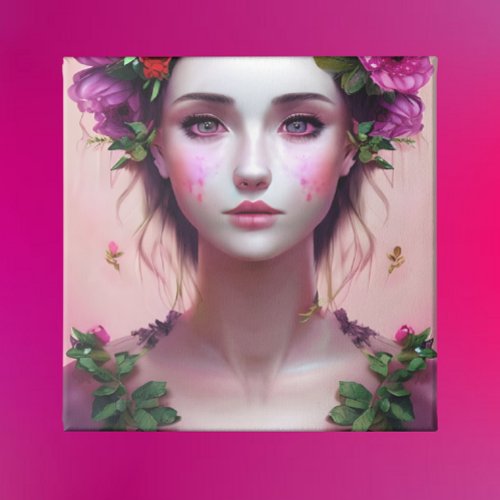 Beautiful Ethereal Enchanted Woman Fantasy Art Canvas Print