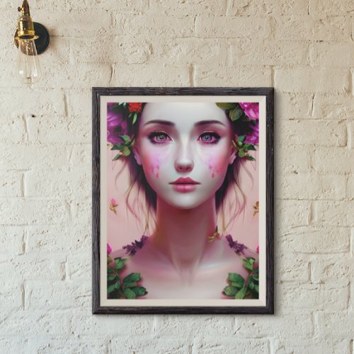 Beautiful Ethereal Enchanted Woman Fantasy Art Poster