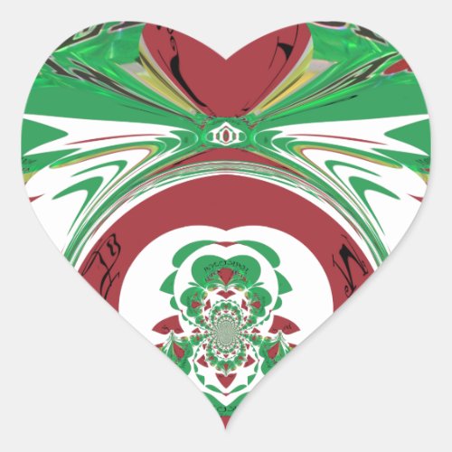 Beautiful Ethiopia Lovely Hakuna Matata I love Hea Heart Sticker