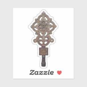 Beautiful Ethiopian Orthodox Christian Cross Vinyl Sticker