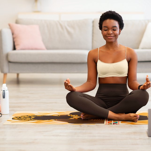 Beautiful Ethnic African Woman Art Yoga Mat (Creator Uploaded)
