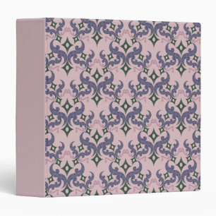 Beautiful ethnic Damascus pattern pointillism 3 Ring Binder