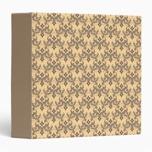 Beautiful ethnic Damascus pattern pointillism 3 Ring Binder