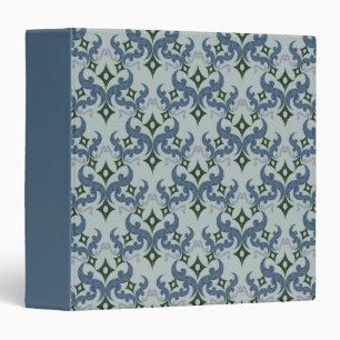 Beautiful ethnic Damascus pattern pointillism 3 Ring Binder