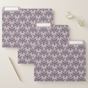 Beautiful ethnic Damascus pattern pointillism File Folder