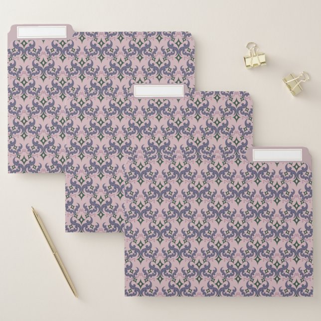 Beautiful ethnic Damascus pattern pointillism  File Folder (Set)